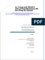 Munson Young and Okiishis Fundamentals of Fluid Mechanics 9Th Edition Philip M Gerhart Full Chapter PDF