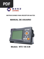 CY Navtex NTX100 Manual de Usuario