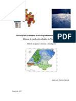 Descripción Climática de Los Departamentos de Guatemala