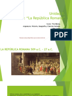 7B. Historia. Unidad2. Junio. Apunte2. La República Romana