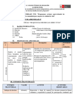 Sesión 01 de Aprendizaje 2°