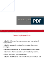 Chapter 3 (S) - The Psychology of Selling - Why People Buy