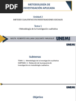 Metodología de Investigación Aplicada: Unidad 2