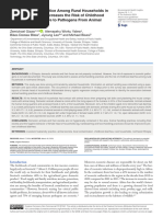 Animal Handling Practice Among Rural Households in