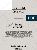 Strata Title