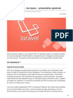 Cours Laravel 11 Les Bases Présentation Générale