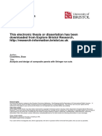 Analysis and Design of Composite Panels Run Outs