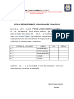 Acta de Establecimiento de Acuerdos de Convivencia 1