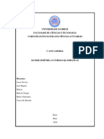 Matrizes Simétricas Trabalho Final