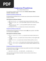 MATEMÁTICA - Conjuntos Numéricos