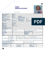 State Bank of India Financial Inclusion Account Opening Form