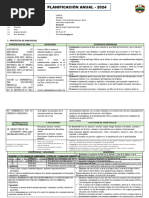 Planificacion Anual Del Area de Educacion Religiosa 2024