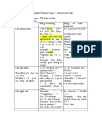 Simple Present Tense + Leisure Activity