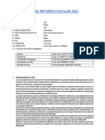 Plan de Refuerzo Escolar Matematica 2023