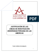 Justificacion Lineas de Investigacion