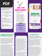 English School Board Election Voters List Pamphlet