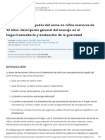 Exacerbaciones Agudas Del Asma en Niños Menores de 12 Años: Descripción General Del Manejo en El Hogar/consultorio y Evaluación de La Gravedad