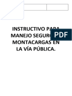 Instructivo Montacargas Via Publica