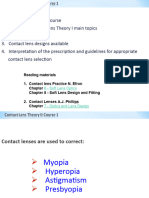 CL II Lecture 1 - Contact Lens Designs Available