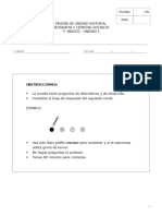 Prueba de Séptimo Ciencias