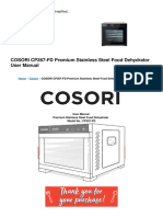 cp267 FD Premium Stainless Steel Food Dehydrator Manual