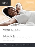 ACT For Insomnia