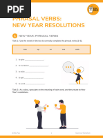 (SV) Phrasal Verbs - The New Year