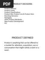 Product Decision - MM