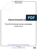 Detailed Notes - UK's Evolving Human Landscape - Edexcel Geography GCSE