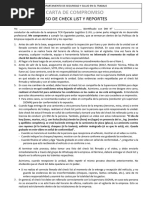 Carta de Compromiso Del Uso Del Check List