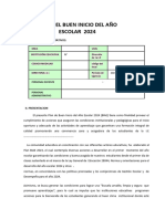 Plan-Buen Inicio Del Año Escolar 2024