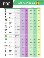 Lista de Precios Hgwbolivia Abril 2024