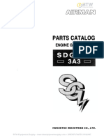 AIRMAN SDG25S 3A3 Parts Catalog Engine Generator BTW