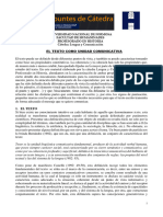 El Texto Como Unidad Comunicativa-Apuntes de Cátedra