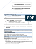 Especificaciones Técnicas Pac-133