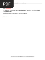 A Prototype of Monitoring Temperature and Humidity On Photovoltaic Using ESP8266