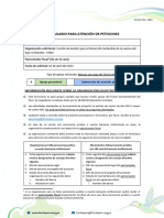 Formulario para Peticiones