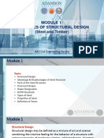 Module 1 Principles of Structural Design