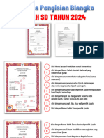 Cara Penulisan Blangko Ijazah SD 2024 - PDF - 1