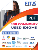 100 Commonly Used Idioms