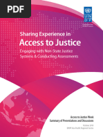 Sharing Experience in Access To Justice - UNDP