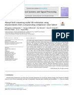 Abrupt Fault Remaining Useful Life Estimation Using Measurements From A Reciprocating Compressor Valve Failure