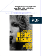 Ebook PDF of Rebeldes E Marginais Cultura Nos Anos de Chumbo 1960 1970 1St Edition Heloisa Teixeira Full Chapter