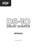 Ds 10 Drum Shaper Manual