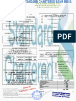 Ordre Virement Standard Chartered Bank India