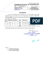 First CIE Circular - 4, 6 Sem