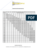 Tabela de Peso Parafuso SXT Din 931