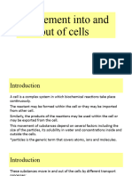 Unit 3 Movement Into and Out of Cells