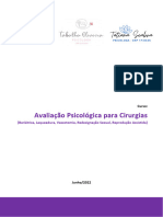 Capa - Apostila - Avaliação Psicológica para Cirurgias - T3