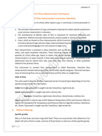 Unit 3 Flow Measurement Techniques